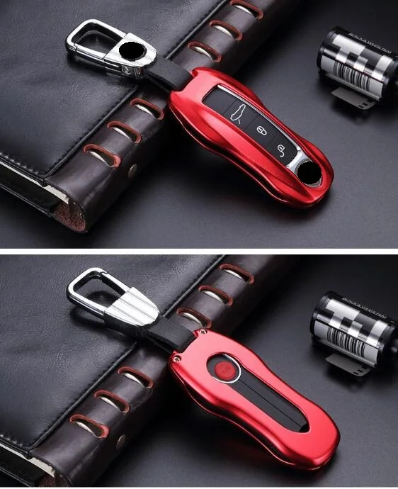Автомобильный Алюминиевый сплав пульт дистанционного управления Smart Key Cover Fob чехол для ключей для porsche Cayenne Macan panamera автомобильные чехлы для автомобиля-Стайлинг