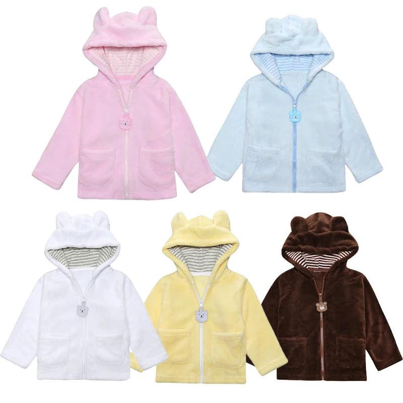 Демисезонное Детское пальто на молнии теплая Милая мультяшная детская одежда