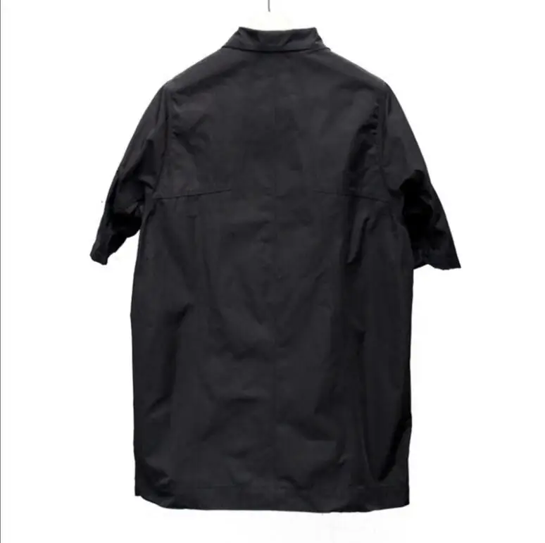 Мужская модная свободная и удобная рубашка для парикмахеров большого размера с