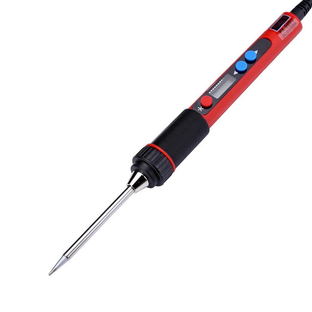 USB паяльник с регулируемой температурой 5 в 10 Вт Цифровой LCD Solda паяльник soldeerbaut Fer a Souder BGA сварочные инструменты