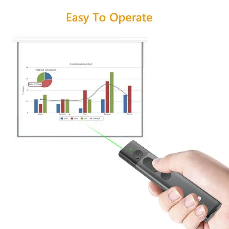 Портативный беспроводной презентатор PPT с USB 2 4 ГГц пульт дистанционного