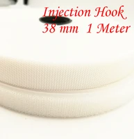 1pcs yt659 wide 38 mm injection hook plastic hook 1 meter without glue nylon fastening tape magic tape strap