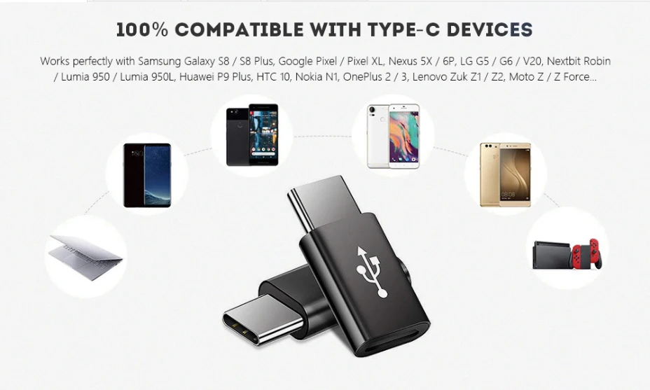 Адаптер USB C 4 шт. адаптер Micro мама-Type папа OTG конвертер для One plus 6 5 Xiaomi mi 8 Huawei Samsung |