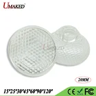 Светодиодный прожектор 20 мм, Сферическая поверхность 1 Вт 3 Вт 5 Вт, высокая мощность 15 30 45 60 90 120 градусов PMMA оптическая линза, Светодиодный прожектор для аквариума