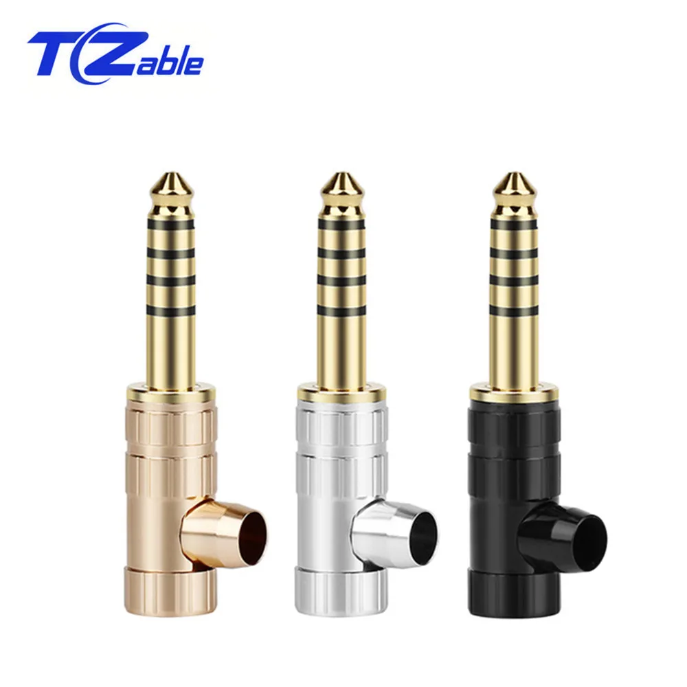 

4.4mm Balanced Plug 5 Pole Stereo Gold-Plated Audio Connector For NW-WM1Z/A Player HiFi Headphone Solder Adapter Male Plugs Jack