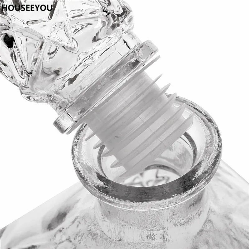 Стеклянный флакон для вина графин напитков 200 мл Хрустальная бутылка диспенсер