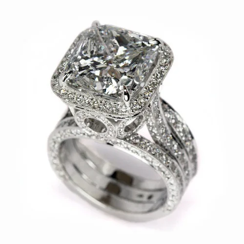 925 anillos серебряное Винтажное кольцо для обещаний с подушками 2ct AAAAA Циркон Cz обручальное кольцо вечерние кольца для мужчин и женщин