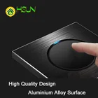 86 Тип 1 2 3 4 комплекта 1 2-сторонний черный панельный выключатель из алюминиевого сплава использование круглой коробки ЕС промышленный выключатель Франция Германия Великобритания розетка