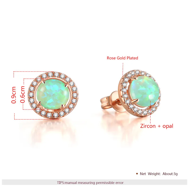 Romad Кристалл Свадебный комплект ювелирных изделий розовое золото цвет ожерелье