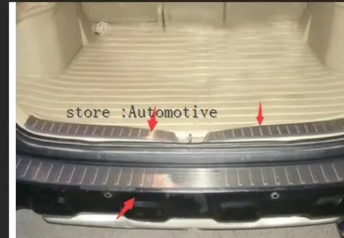 3 шт. для Honda CRV CR-V 2007 2008 2009 Высокое качество нержавеющая сталь отделка заднего багажника внутренняя Верхняя накладка заднего бампера подходит для