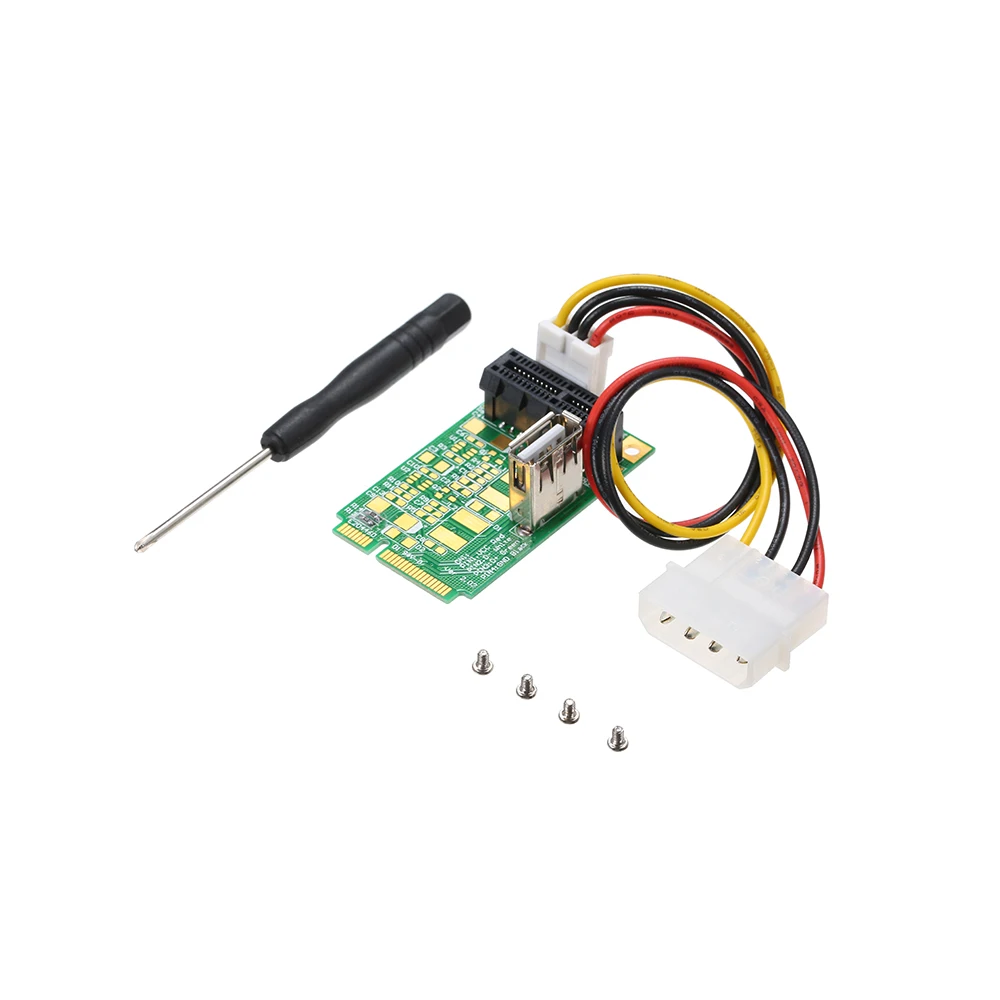 Переходник Mini PCIe в PCI Express 4x 8x 16x адаптер для переходных карт с 4 контактным кабелем