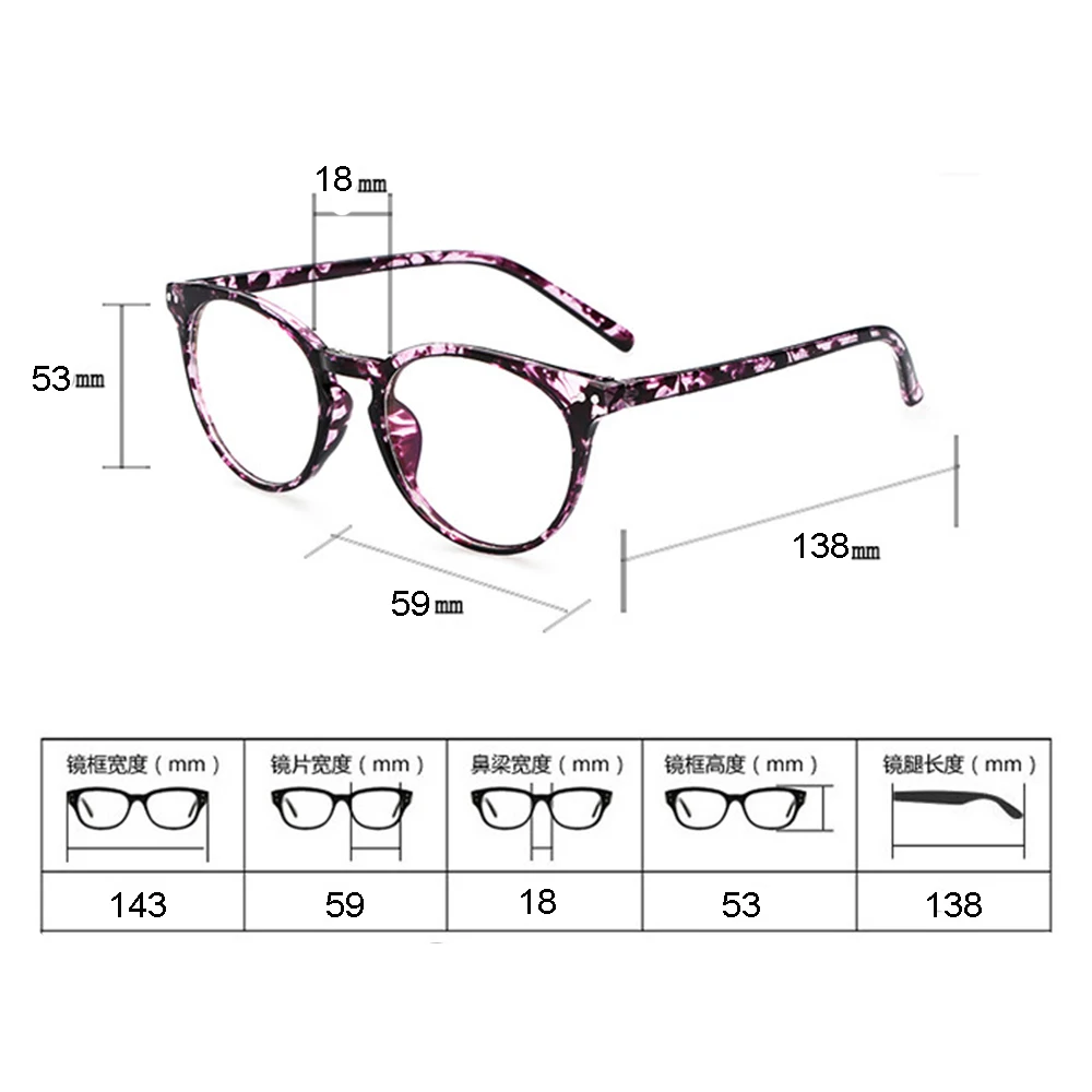 Новинка Женская оправа для очков оптического типа прозрачные круглые очки с