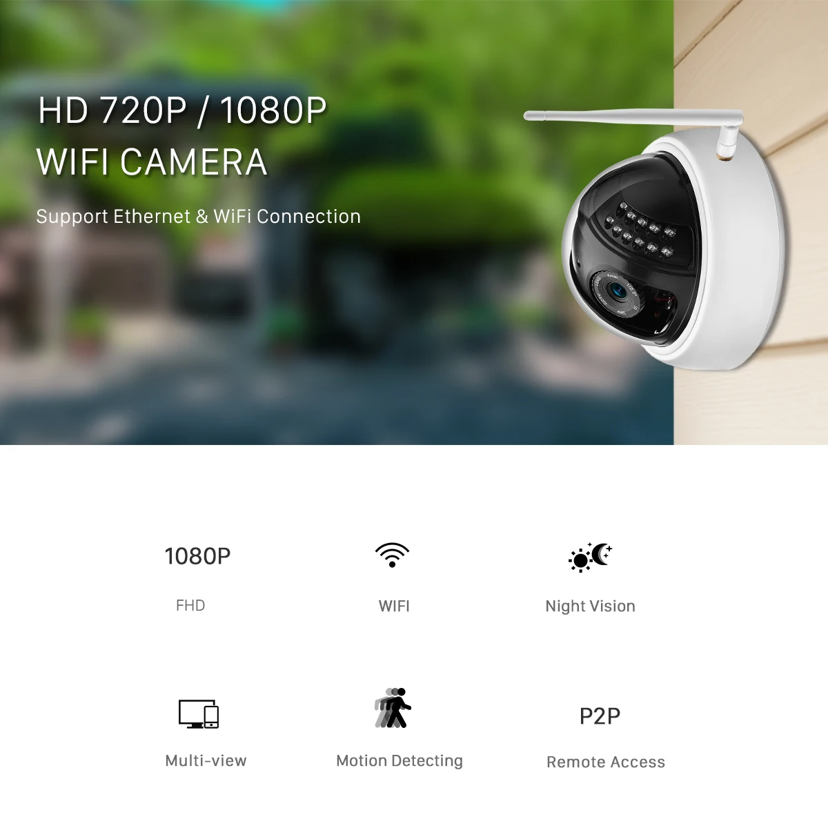 Besder WiFi Full HD 1080P IP камера для наружного наблюдения Беспроводная камера для безопасности ночное видение Облачное хранилище CCTV камера Yoosee