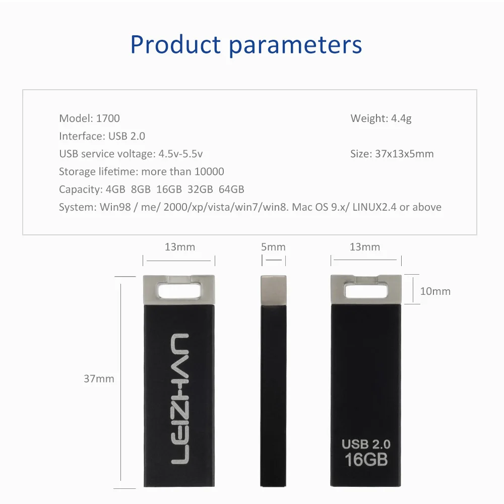 USB-флеш-накопитель LEIZHAN 64 ГБ 32 | Компьютеры и офис
