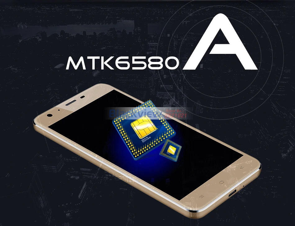 Blackview A7 мобильный телефон Android 7,0 MTK6580A четырехъядерный 5," 1 ГБ 8 ГБ 3 камеры 3g WCDMA 2800 мАч Dual SIM смартфон