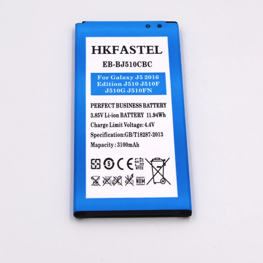 Hkfatel EB BJ510CBC Оригинальный аккумулятор для мобильного телефона samsung Galaxy J5 2016 Edition J510
