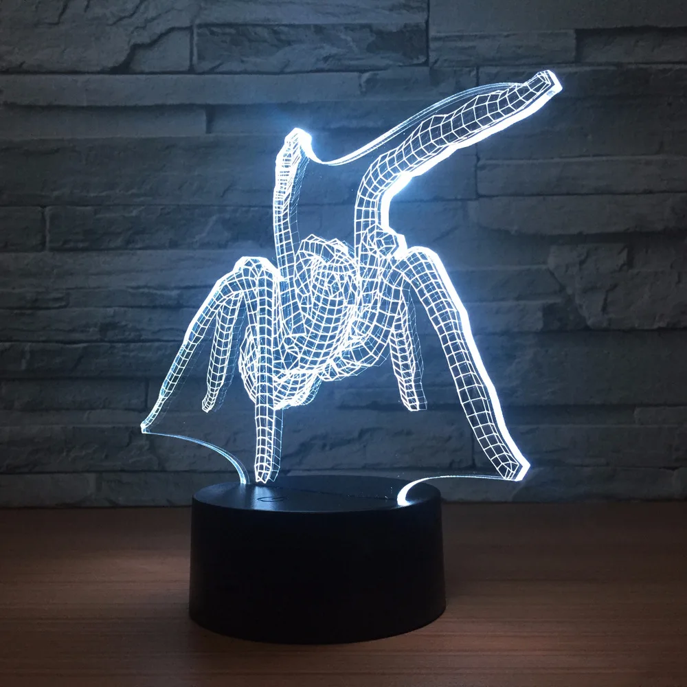 Акриловая креативная прикроватная лампа USB 3D ночник светильник с сенсорным
