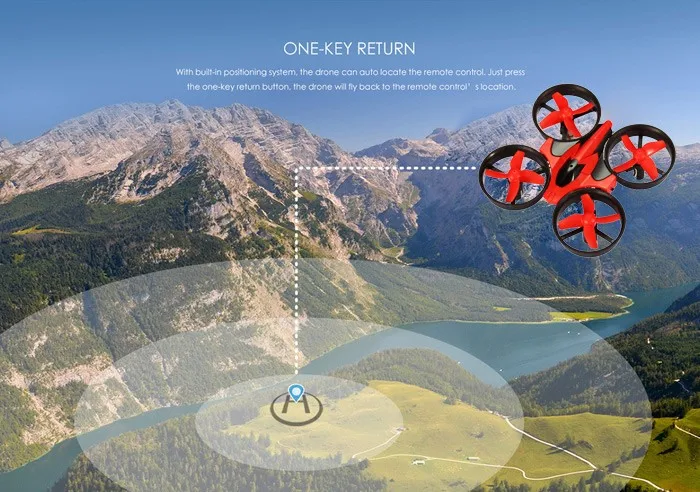 Eachine E010 Мини 2,4G 4CH 6 A xis 3D Безголовый режим функция памяти RC Квадрокоптер RTF RC маленький подарок детские игрушки