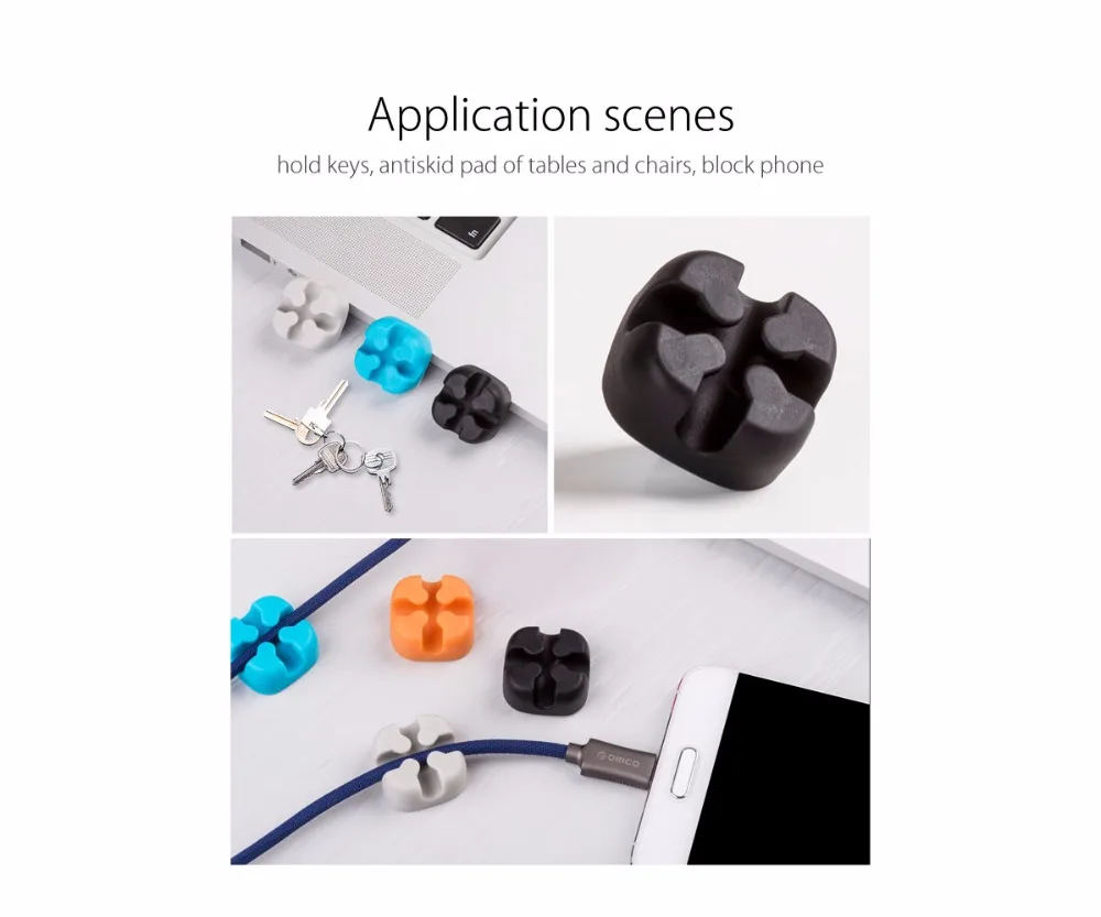 ORICO USB устройство для сматывания кабеля органайзер для проволочных кабелей настольные держатели шнур управление держатель для наушников Наушники в форме мыши зарядка линии передачи данных