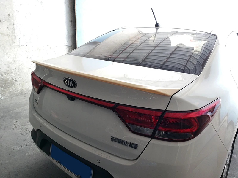Для Kia Rio K2 спойлер высокого качества ABS заднее крыло грунтовка или любой цвет задний спойлер для KIA Rio k2