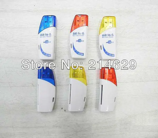 High Speed USB 2.0 Multi In 1 SD SDHC MMC RS-MMC TF T-Flash Mini Micro MS PRO Duo M2 Memory Card Reader Adapter Support 32GB | Компьютеры