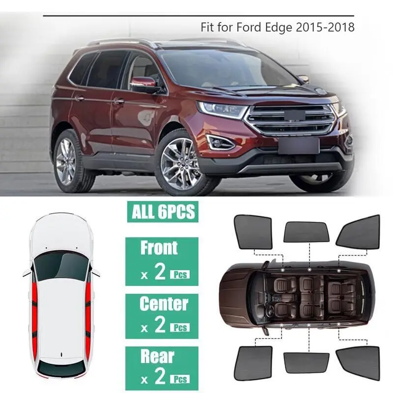 

Магнитный солнцезащитный козырек с боковым стеклом для Ford Edge 2015-2018