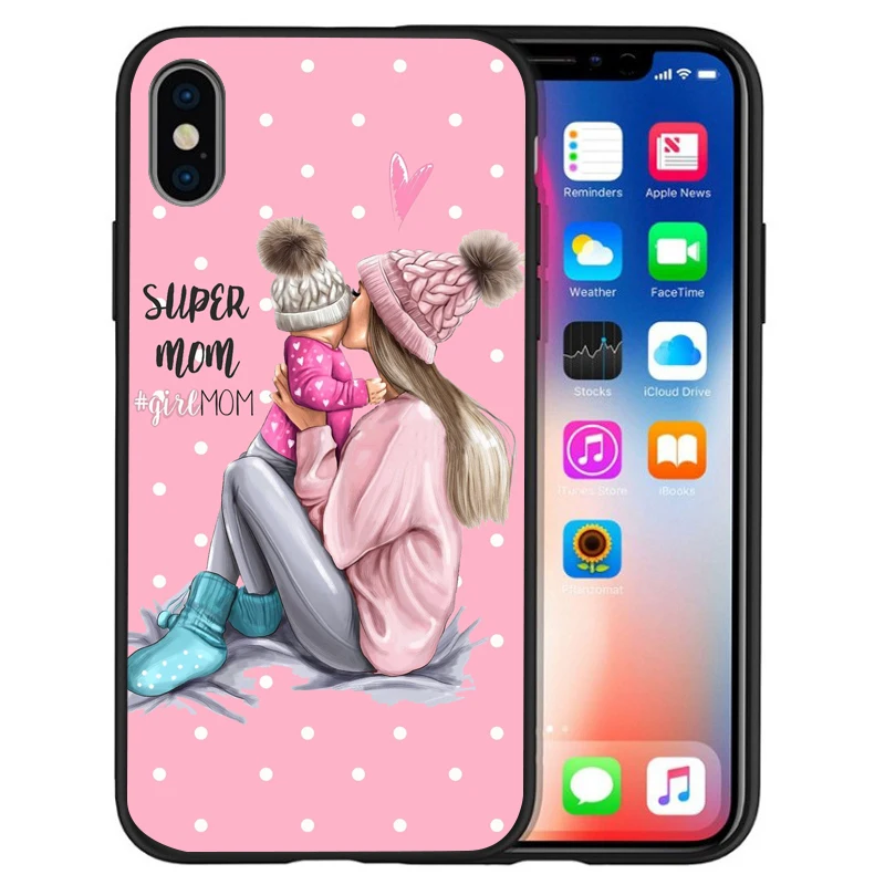 14 Супер I Love Mama мышь папа мама мальчик детский чехол для чехла iphone 8 7 X XS Max XR 6 7 8 плюс 5S SE мягкий чехол Etui - Цвет: 14