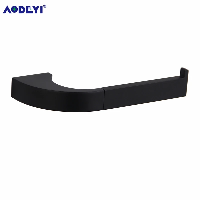 Paper Holder A AODEYI, черные аксессуары для ванной комнаты, крючок для халата, полотенце, барное кольцо, держатель для бумаги, мыльница, держатель для туалетной щетки, набор аксессуаров для ванной - Цвет: Paper Holder A