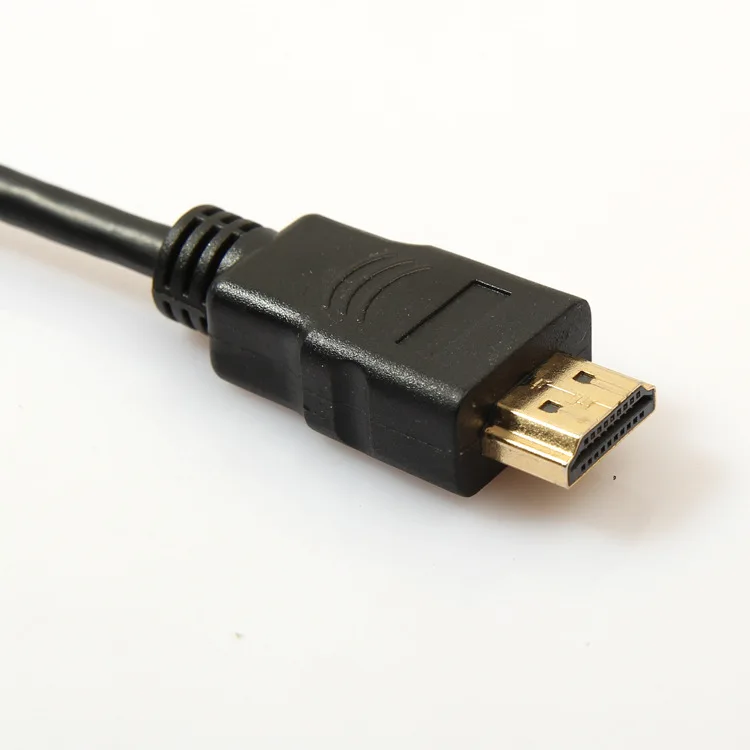 50 шт./лот 1080P HDMI штекер на VGA разъем видеокабель шнур конвертер адаптер для ПК DVD HDTV