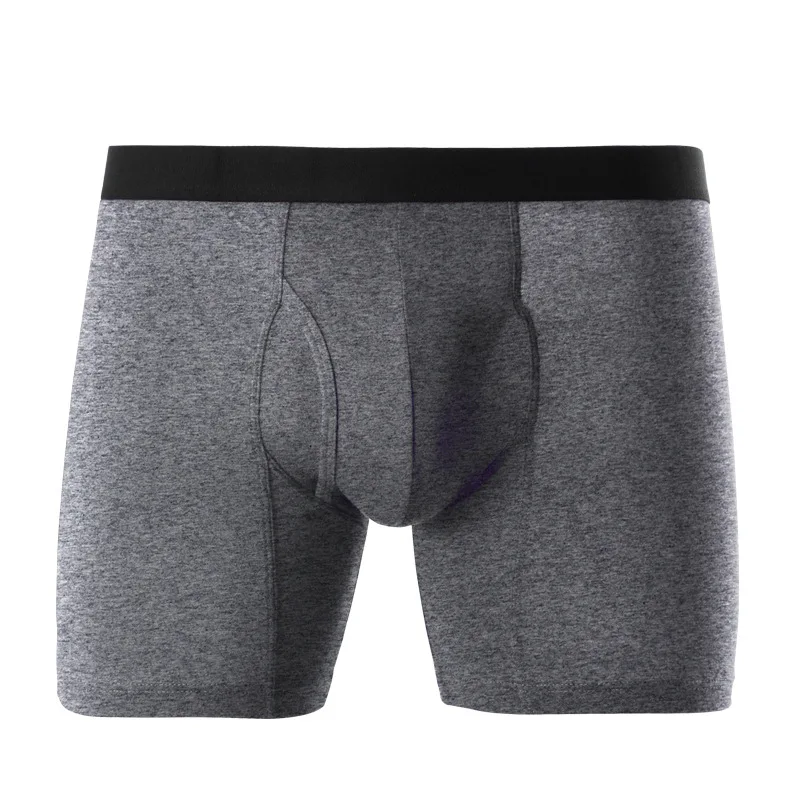 

Cotton Men Long Boxer Men Underwear Underpants Boxer Shorts calzoncillos hombre marca European Size S M L XL 2XL