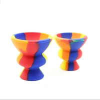 fashionable new color tobacco accessories rainbow color silicone smoke cup the size of the mini can be chosen size