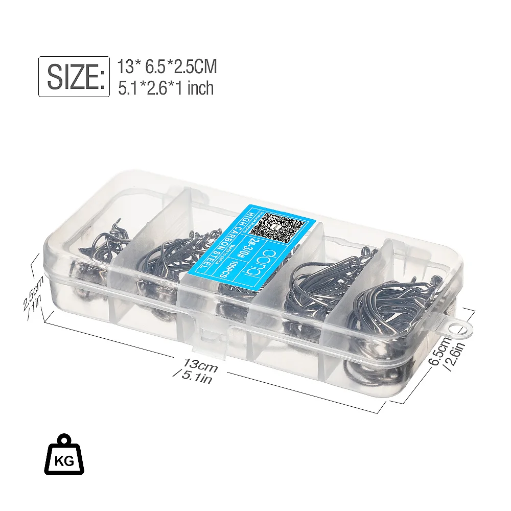 50/100 шт. рыболовные крючки из высокоуглеродистой стали