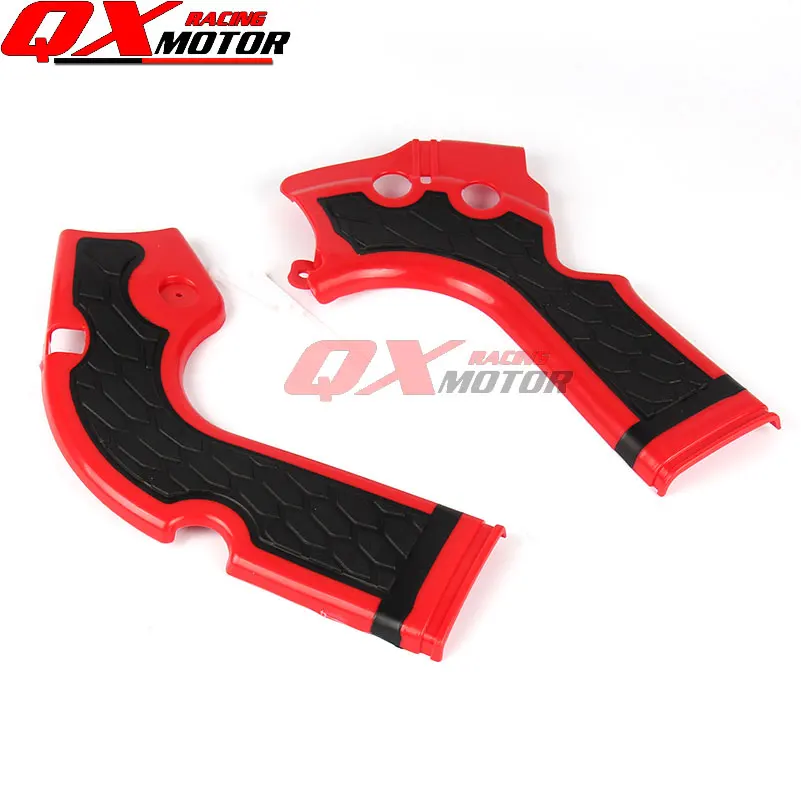 RED BLACK Мотоциклетная X-Grip рамка Защитная крышка для CRF250R- CRF450R 2013- MX Мотокросс - Цвет: RED BLACK