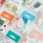 Наклейка сделай сам, стикер с 45 цветными перьями и лесом, ярлык для блокнота, альбома, дневника, Декор, Канцтовары для студентов