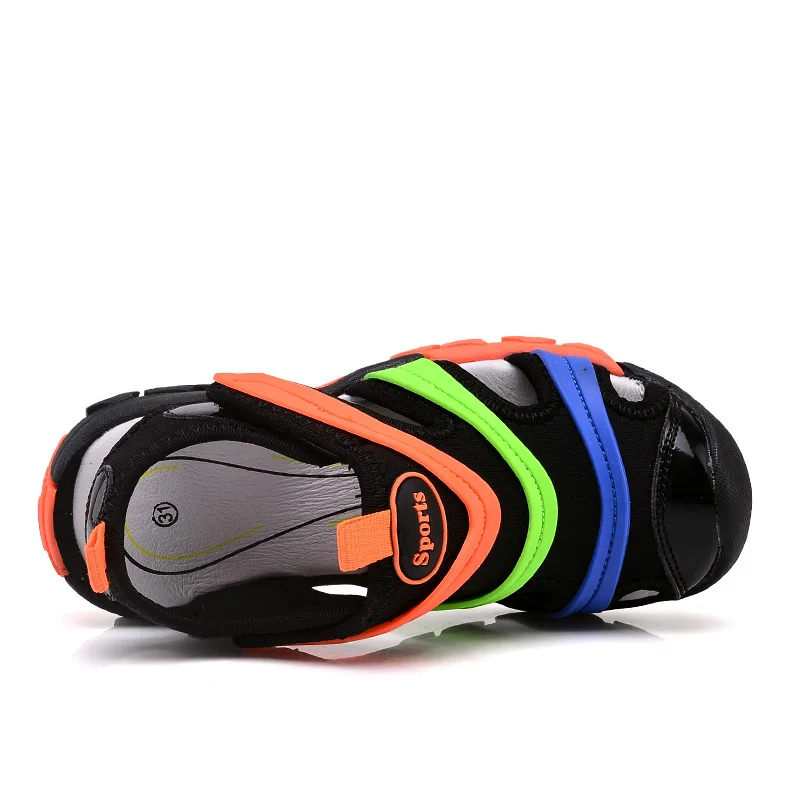 JawayKids модные сандалии для мальчиков и девочек дышащая повседневная обувь детская