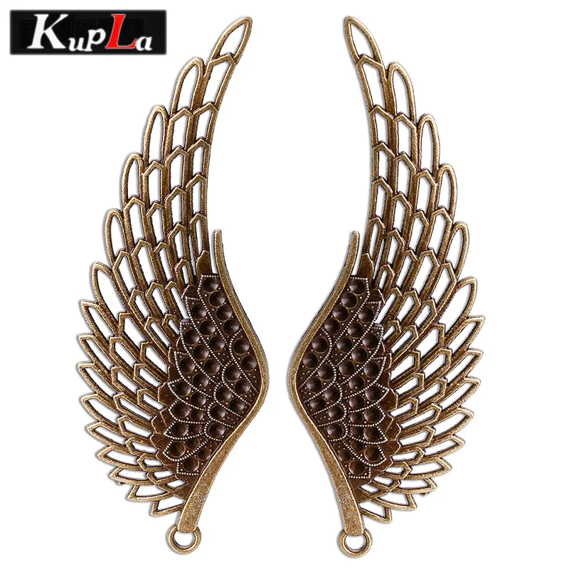 Kupla винтажные Подвески с большими крыльями DIY модные ангельские крылья