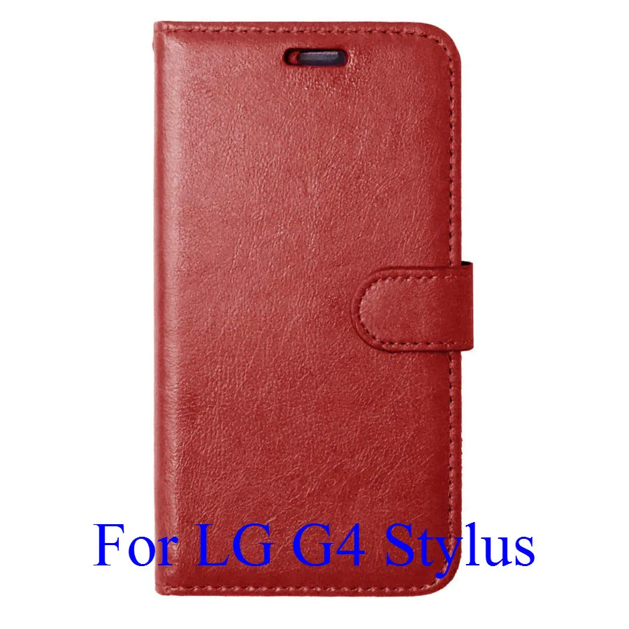 Роскошный кошелек для LG G2 G3 G4 Stylus L70 Optimus L90 Nexus 5 чехол для телефона флип-чехол из искусственной кожи с подставкой Держатель для карт - Цвет: Brown G4 Stylus