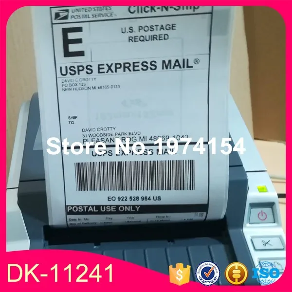 10 рулонов Brother DK-11241 этикетка совместимая Etiketten 102 мм x 152 для QL1050 QL1060N DK-1241 |