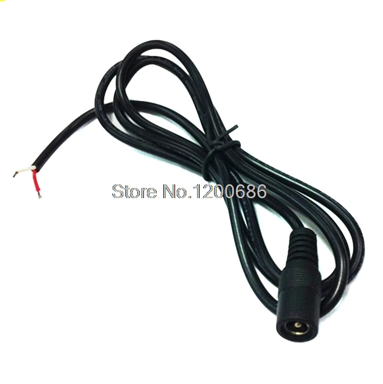22awg DC Мощность Plug женский косички проводов 5.5 мм x 2.1 мм 0.25 м для Светодиодные ленты свет проводов