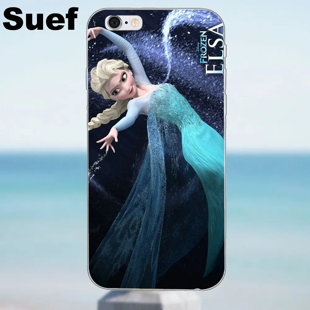 as picture Суэф для iPhone X 4 4S 5 5S 5C SE, 6, 6 S, 7, 8 Plus Galaxy J1 J3 J5 J7 A3 A5 мягкий чехол для телефона из ТПУ с принтом "чехол Coque «Принцесса Эльза» - Цвет: as picture
