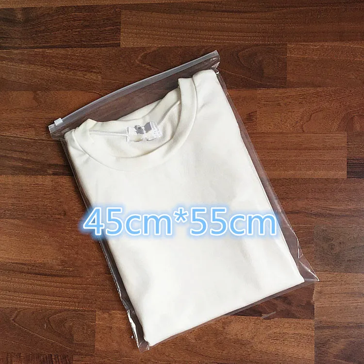 Прозрачный пластиковый пакет с застежкой молнией 45*55 см 20 шт./лот