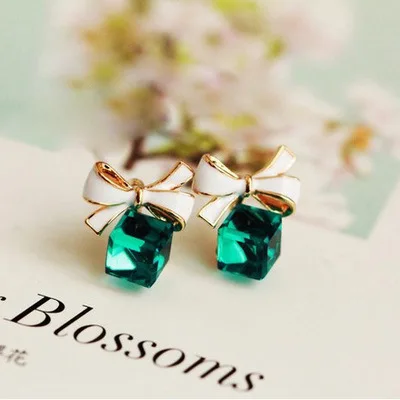 Butterfly gift box shape clip earrings earring ear female for without piercing ears | Украшения и аксессуары