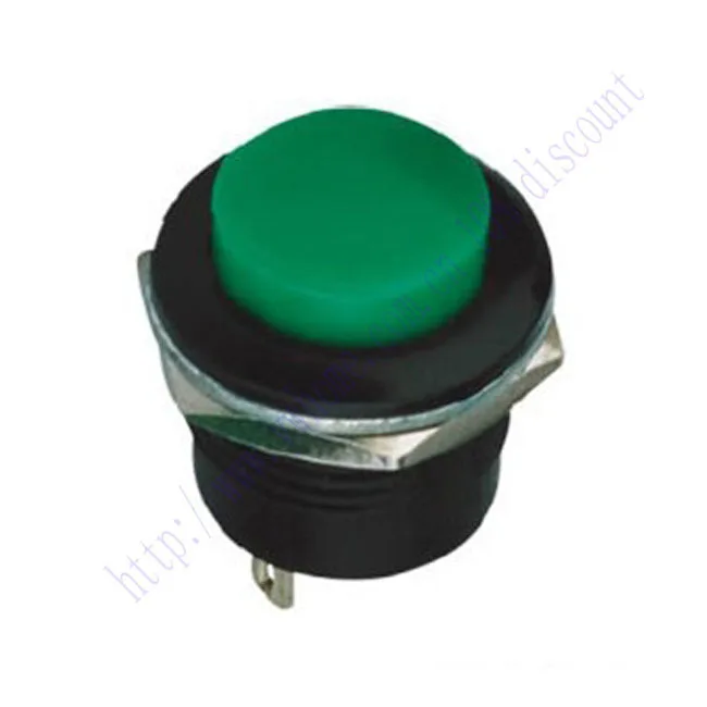 Новый 1P Мгновенный ВКЛ./ВЫКЛ. N C AC DC 9V 12V Зеленый Push Switch R13 507 GM507|switch english|switch 12vswitch stop |