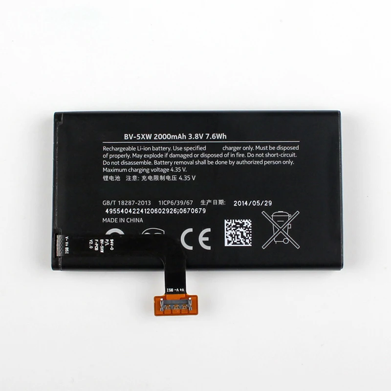 Оригинальная Аккумуляторная батарея для телефона Nokia Lumia 1020 EOS BV5XW 2000