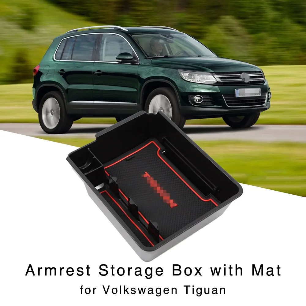 Подлокотник коробка для хранения VW Tiguan MK1 2009 2010 2011 2012 2013 2014 2015 2016 2017 центральная