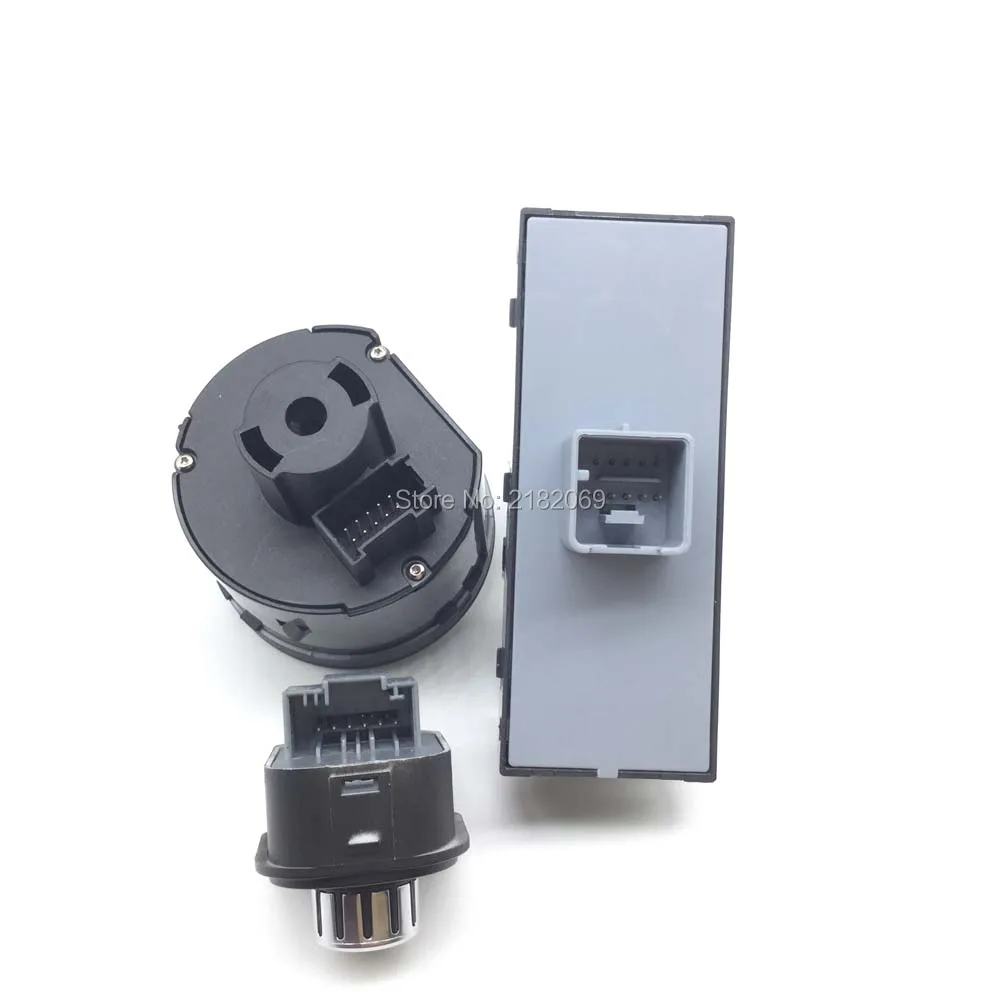 Хромированная фара + окно управления Регулируемый переключатель зеркала для VW