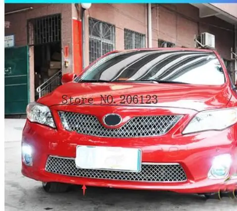 Автомобильный Стайлинг для Toyota Corolla Altis 20112012 2013 Высокое качество ABS Хромированная передняя решетка Вокруг отделки гоночные грили отделка