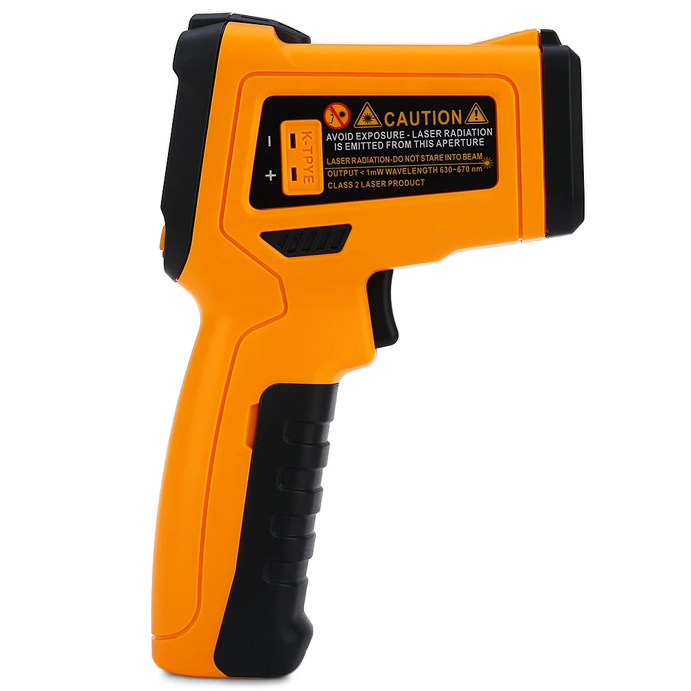 PEAKMETER PM6530D Digital Infrared Thermometer -50~800 Handheld LCD Display Temperature gauge Gun IRT K-type Ambient UV Light |