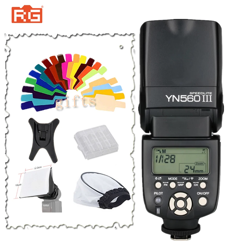 Yongnuo YN 560III профессиональная вспышка Speedlight Flashlight YN560 III 560 для камеры Canon Nikon Pentax