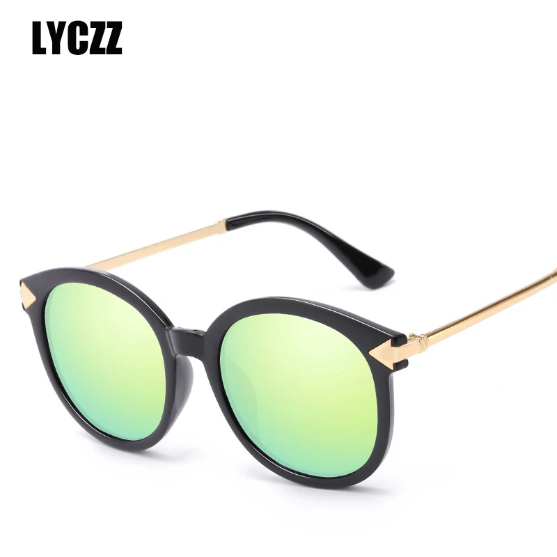 LYCZZ круглые солнцезащитные очки со стрелкой модный аксессуар для мужчин женские